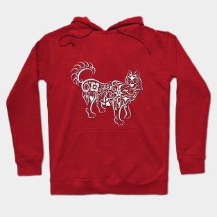 Wolf pattern ornament Hoodie